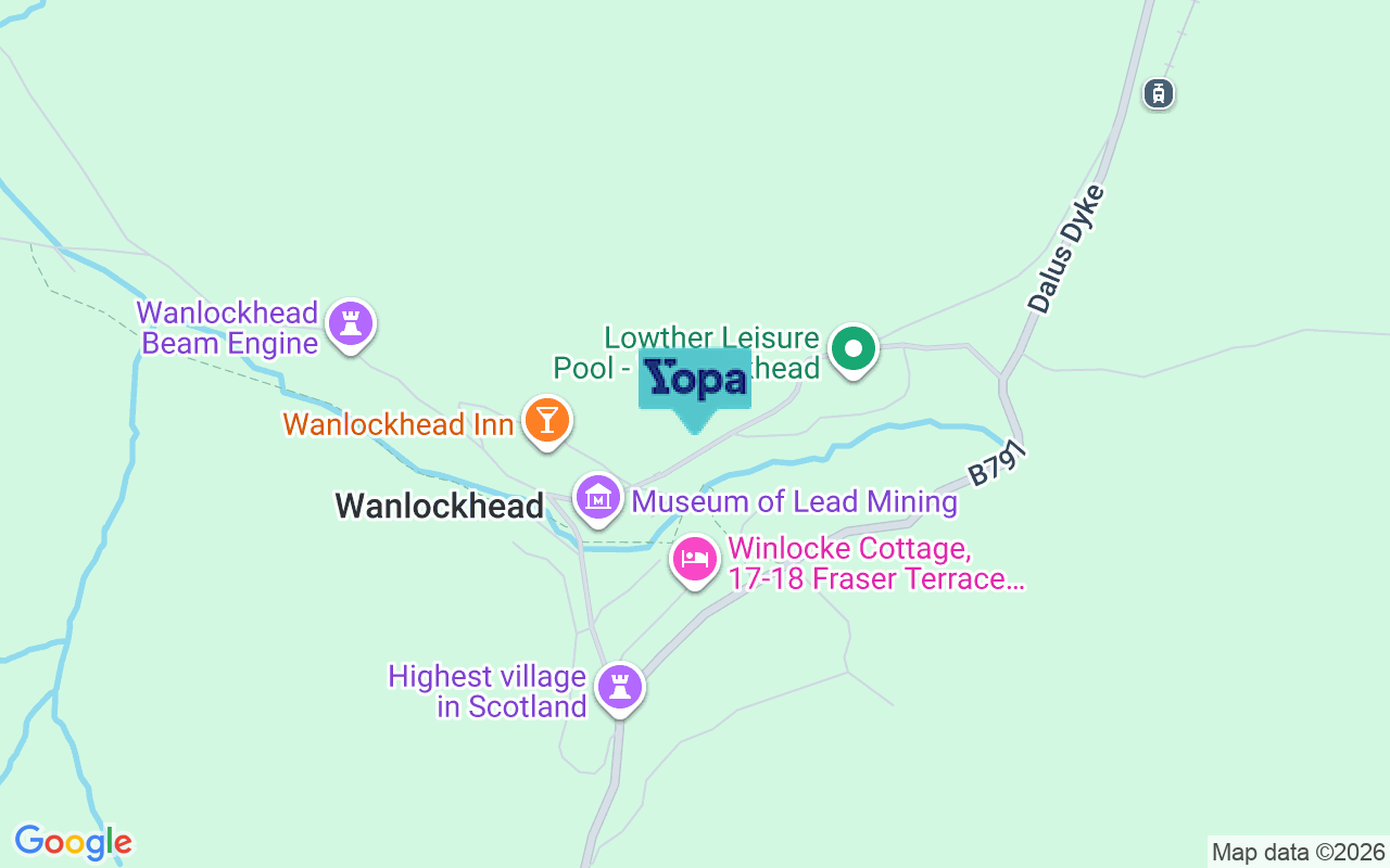 Map showing the location of ML12 6UT