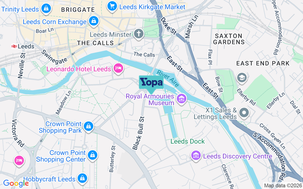 Map showing the location of LS10 1JG