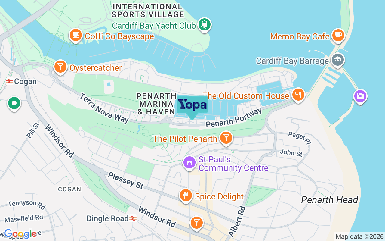Map showing the location of CF64 1TS