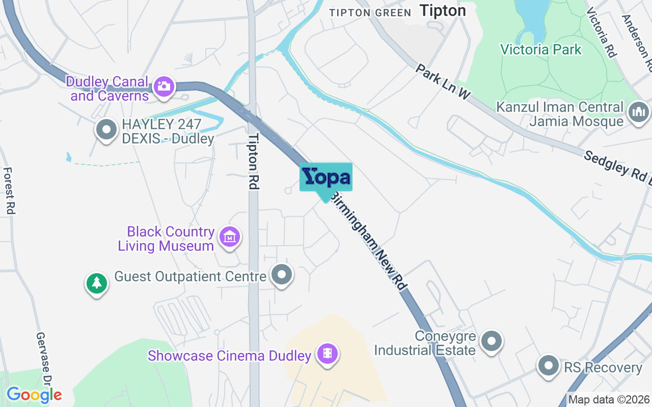 Map showing the location of DY1 4SJ
