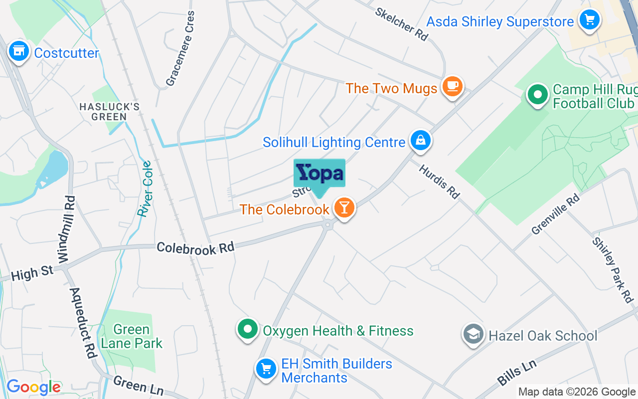 Map showing the location of B90 2JS