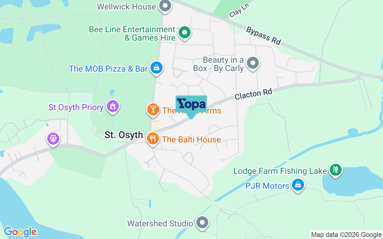 Map showing the location of CO16 8PG