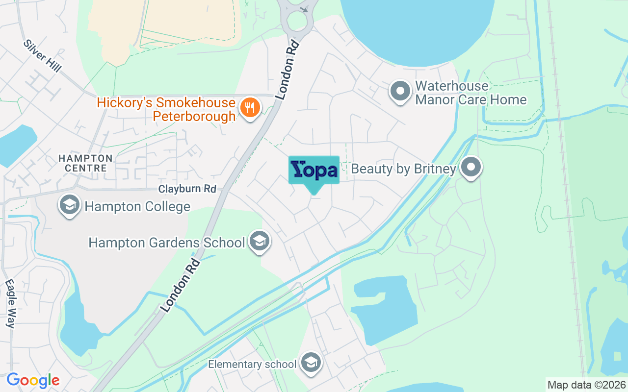 Map showing the location of PE7 8QB