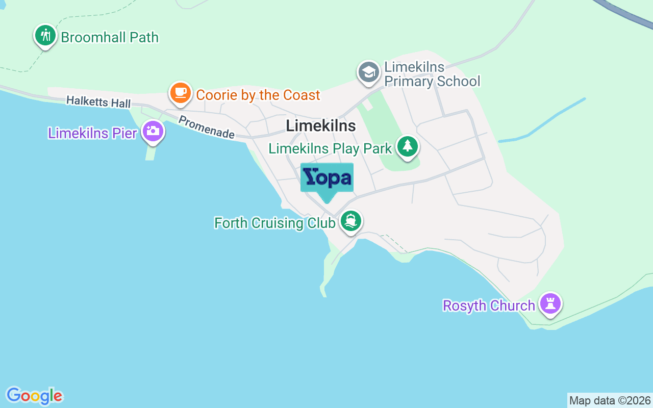 Map showing the location of KY11 3JJ