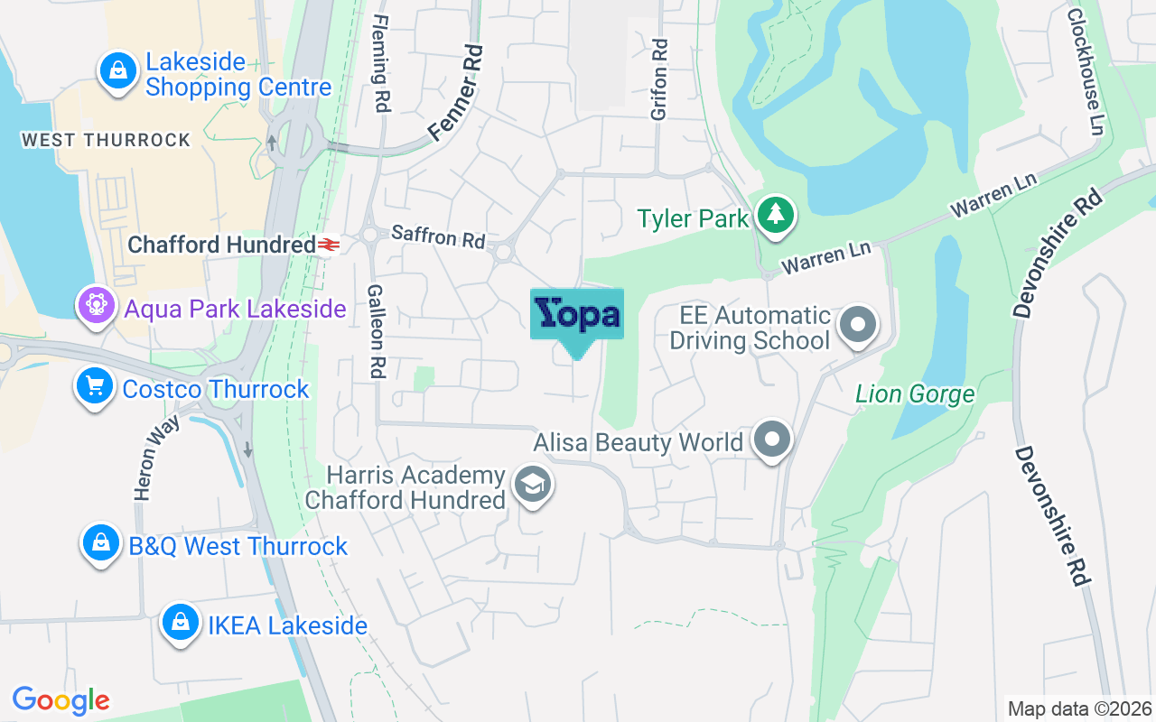 Map showing the location of RM16 6LY