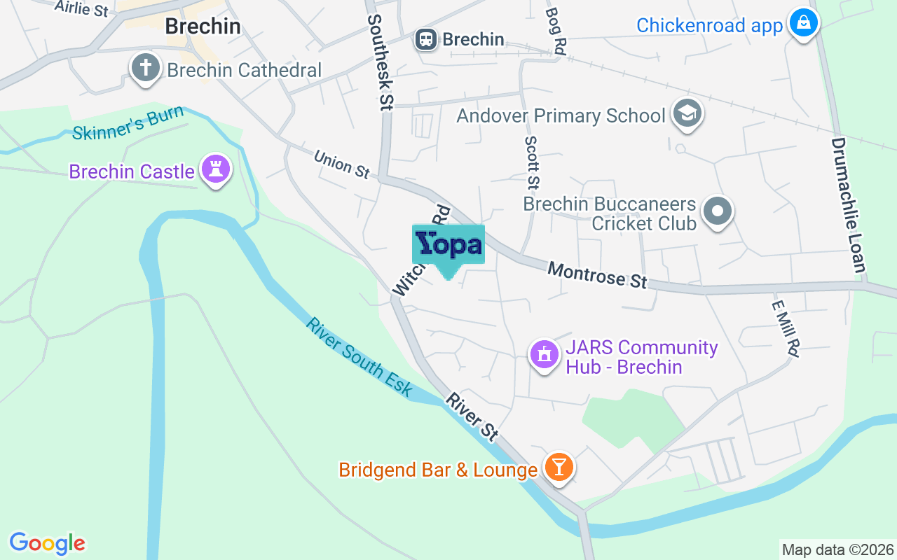 Map showing the location of DD9 7DL
