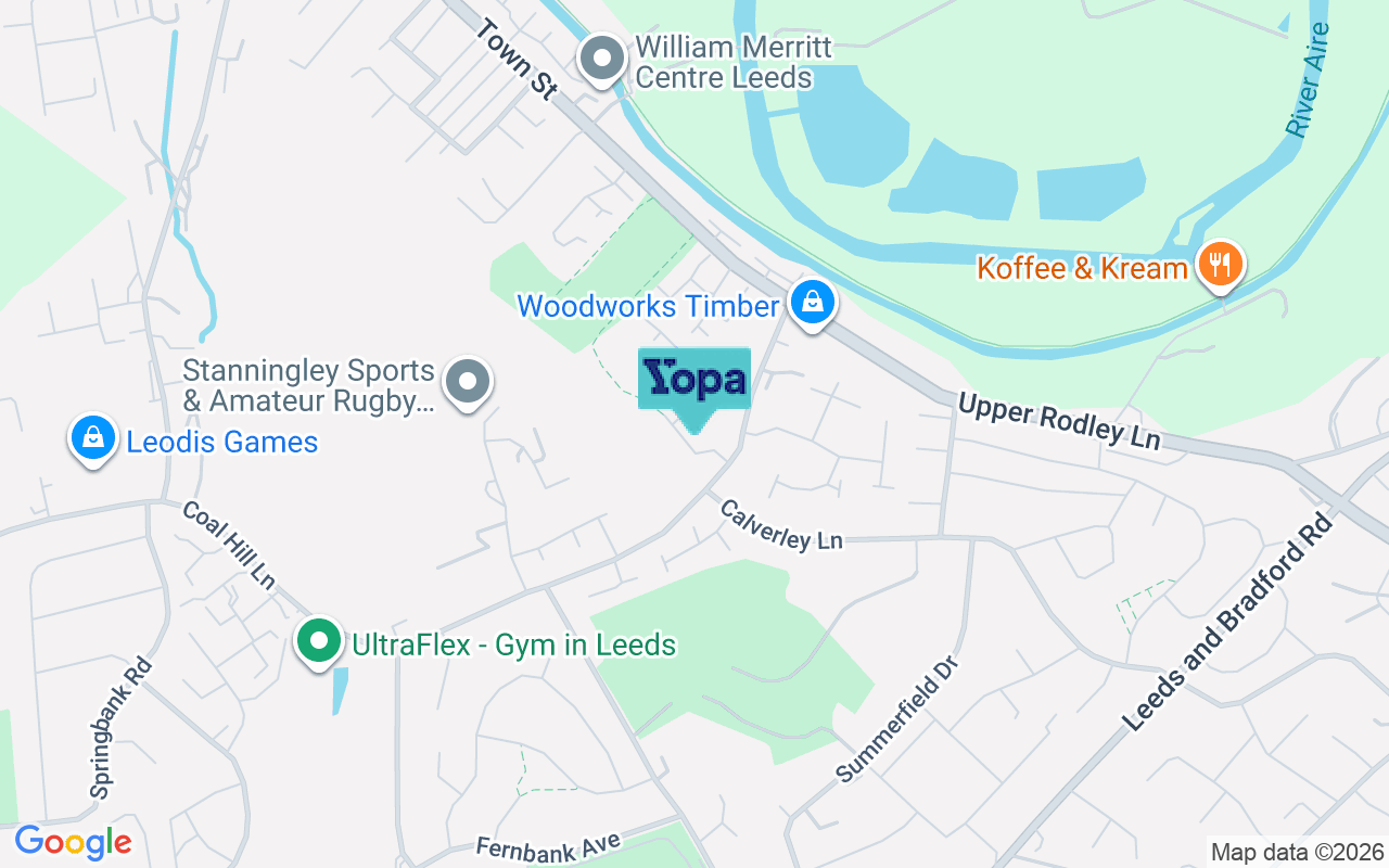 Map showing the location of LS13 1PJ