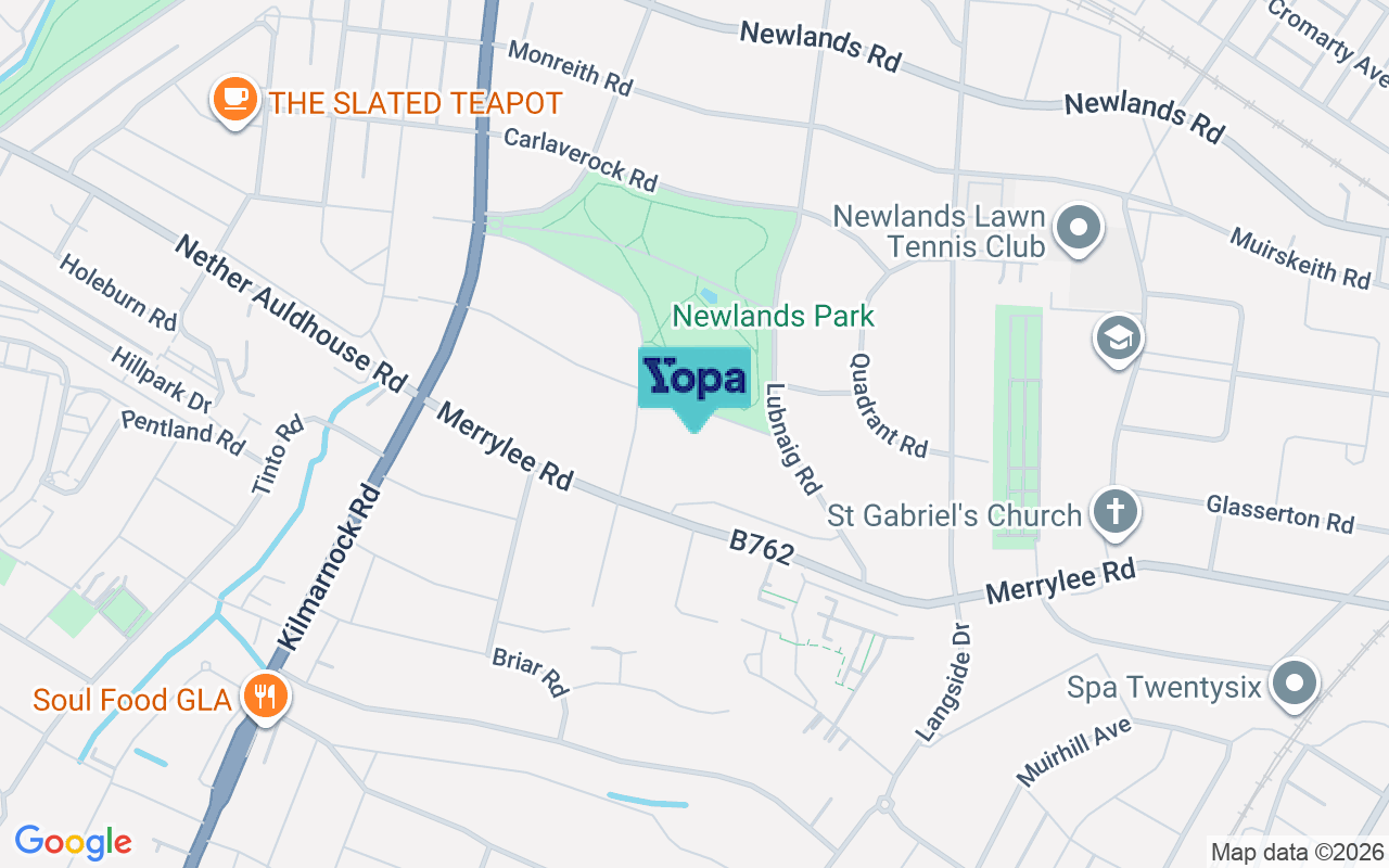 Map showing the location of G43 2RU