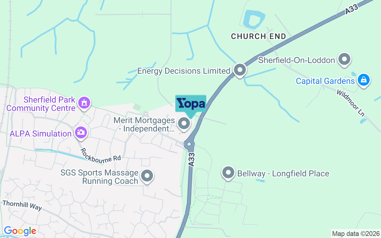 Map showing the location of RG27 0SJ
