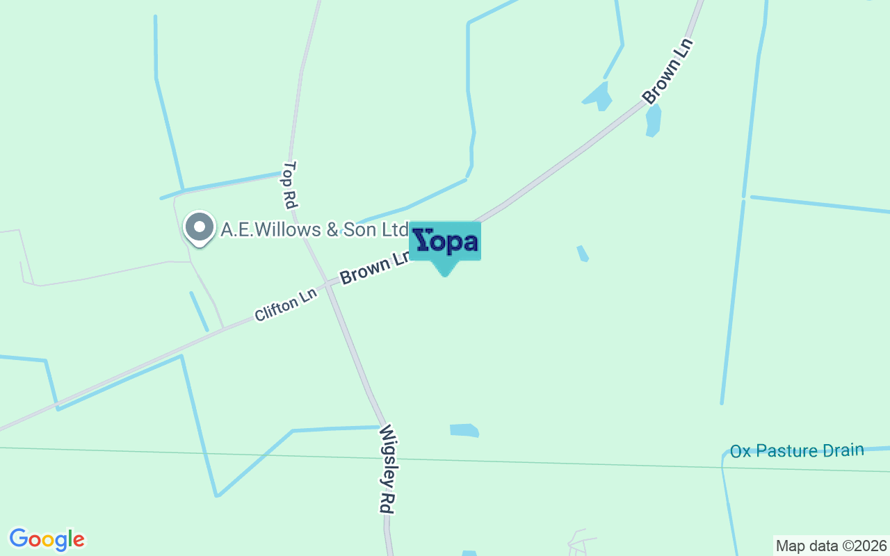 Map showing the location of NG23 7DJ