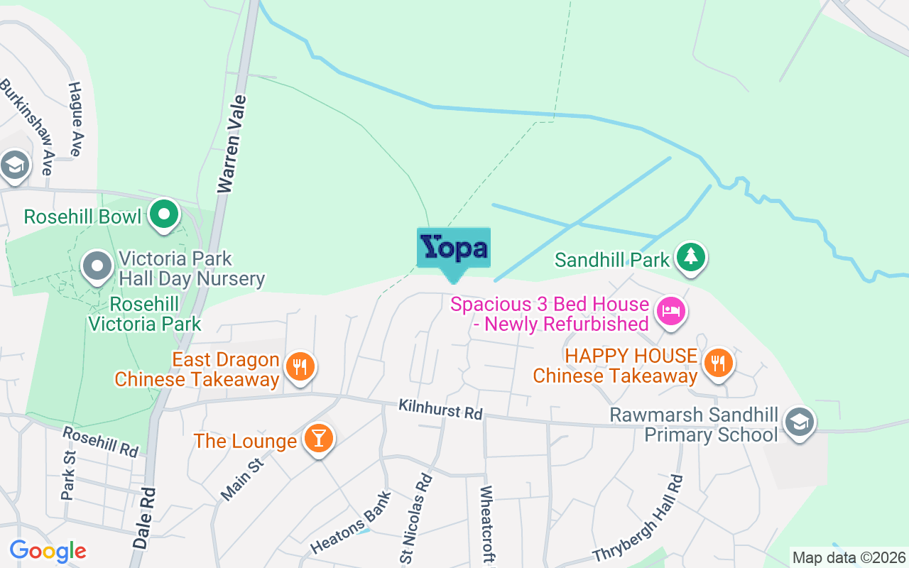 Map showing the location of S62 5PA