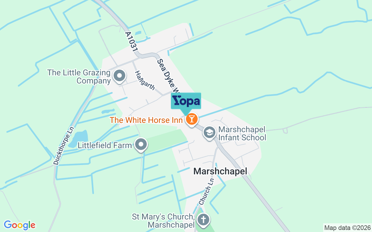 Map showing the location of DN36 5SX