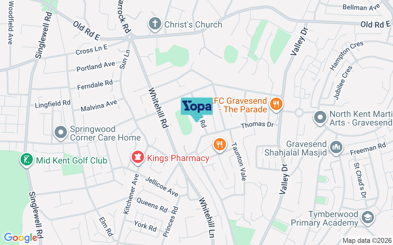 Map showing the location of DA12 5PU