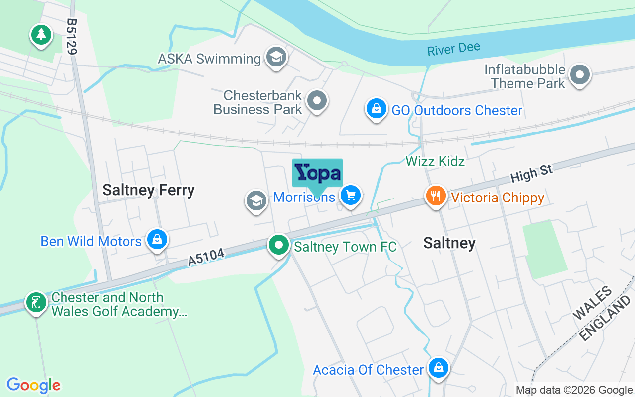 Map showing the location of CH4 8FE