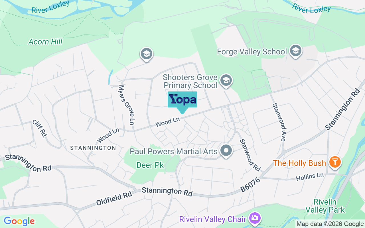 Map showing the location of S6 5LQ
