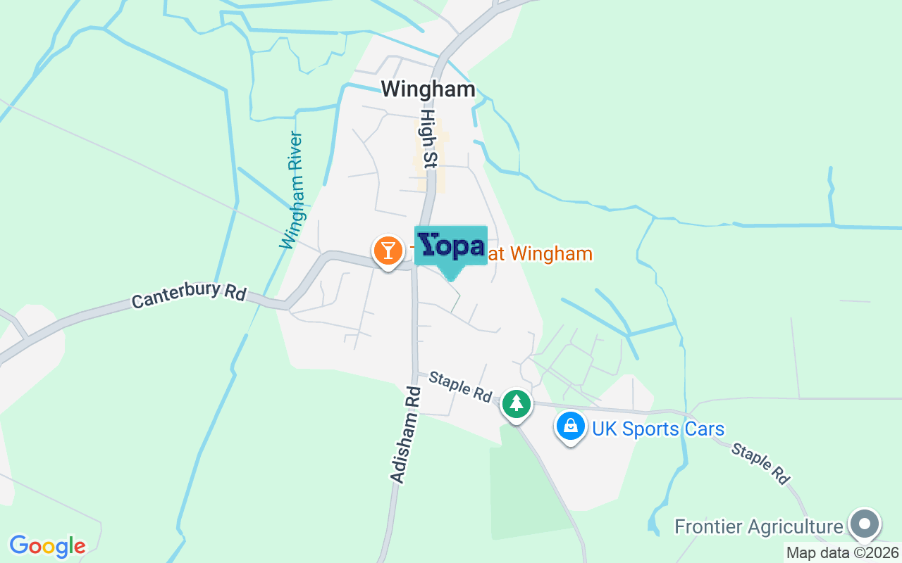 Map showing the location of CT3 1AE