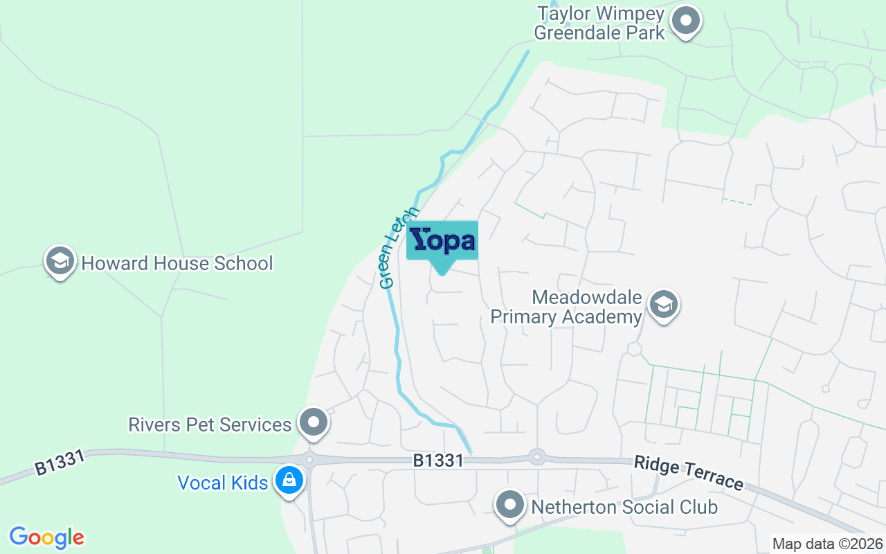Map showing the location of NE22 6NT