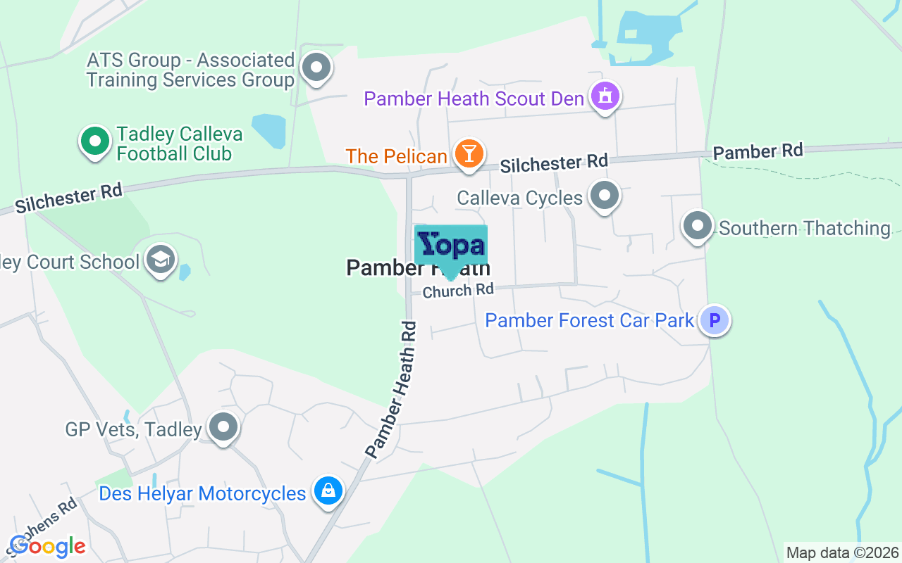 Map showing the location of RG26 3DP