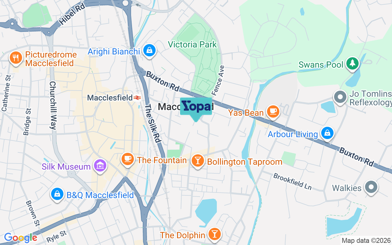 Map showing the location of SK10 1JP
