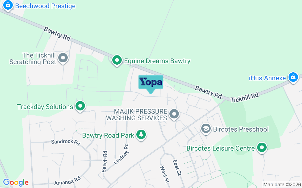 Map showing the location of DN11 8DA