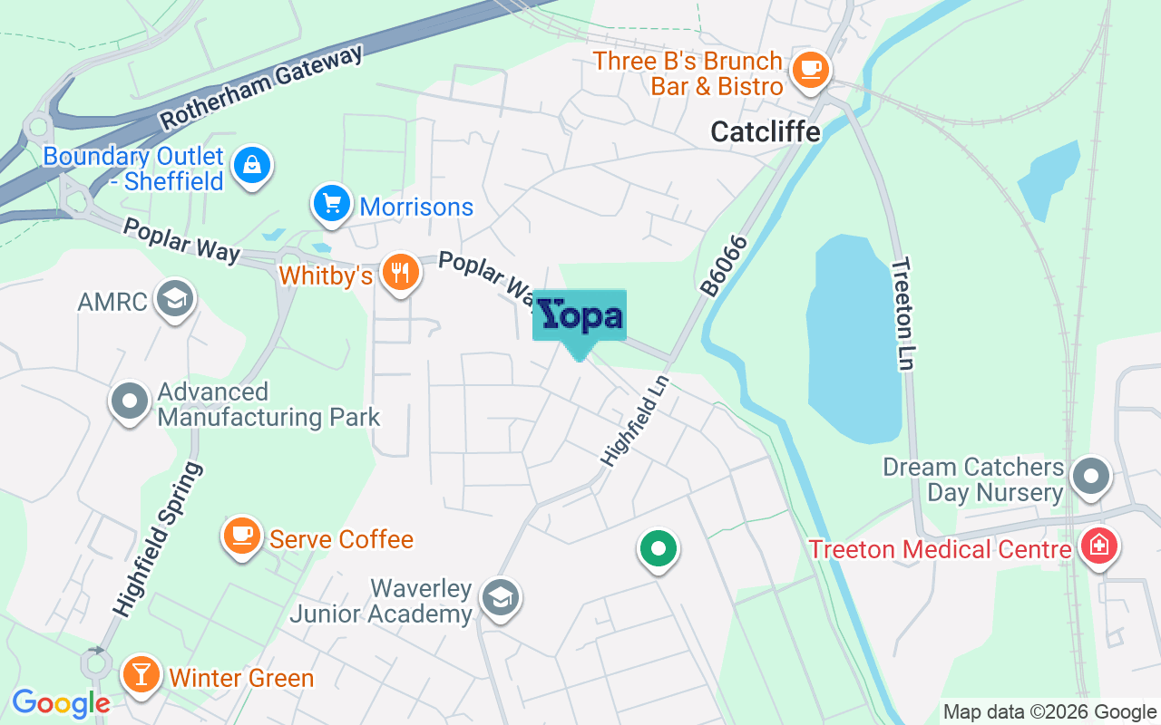 Map showing the location of S60 8DY