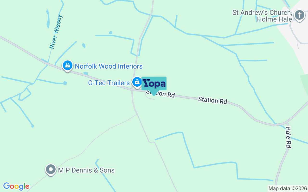 Map showing the location of IP25 7DY