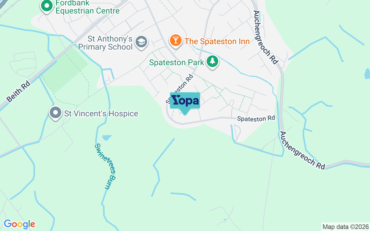 Map showing the location of PA5 0SX
