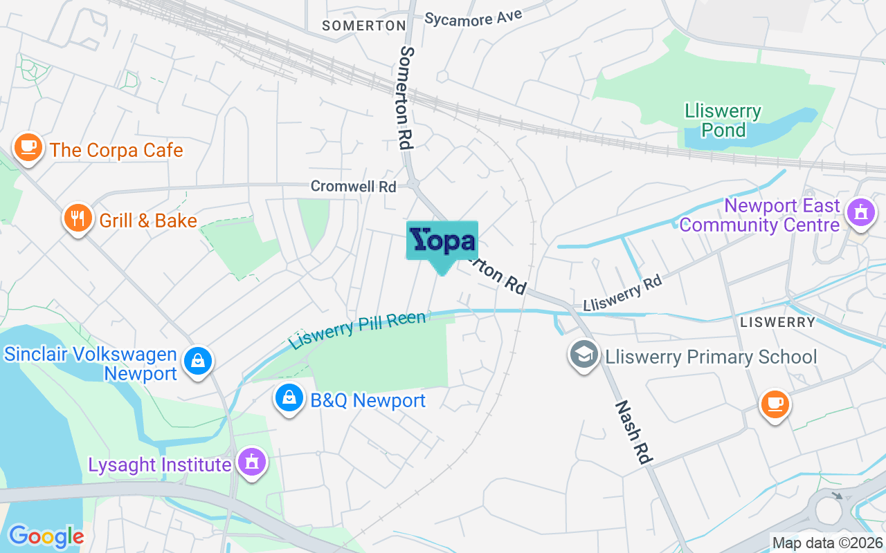 Map showing the location of NP19 0JJ
