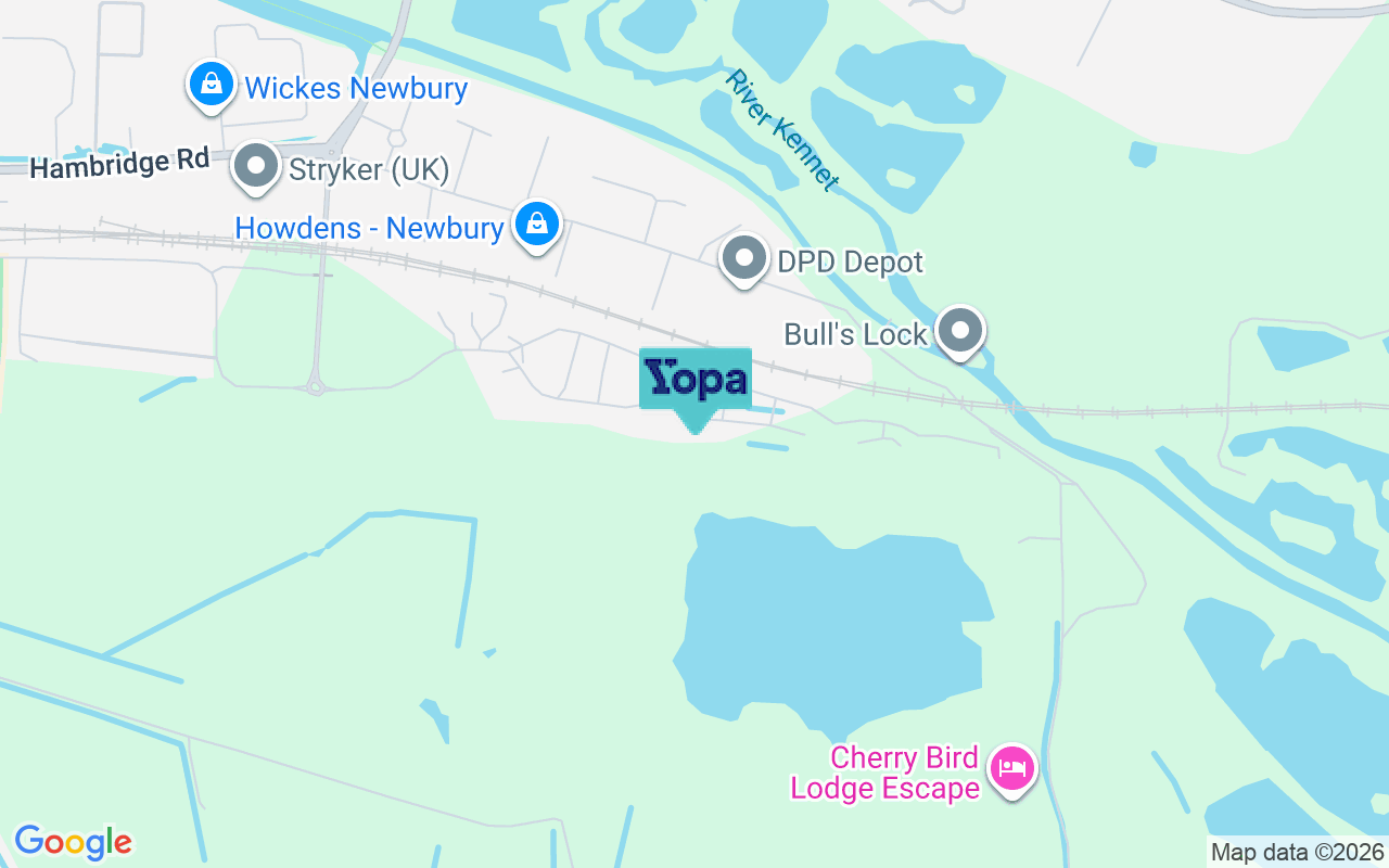 Map showing the location of RG14 7XN