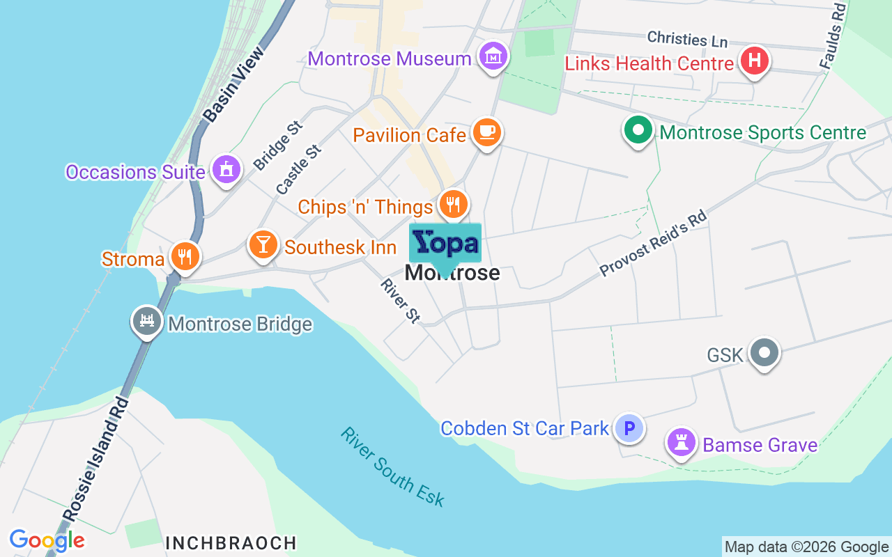 Map showing the location of DD10 8BZ