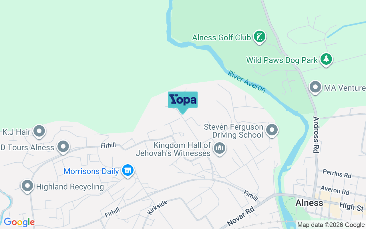 Map showing the location of IV17 0SF