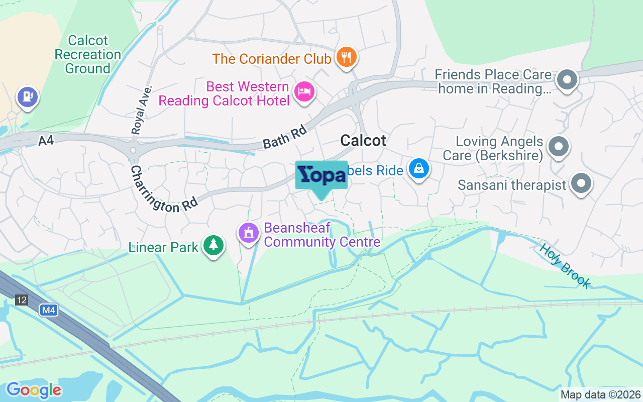 Map showing the location of RG31 7AZ
