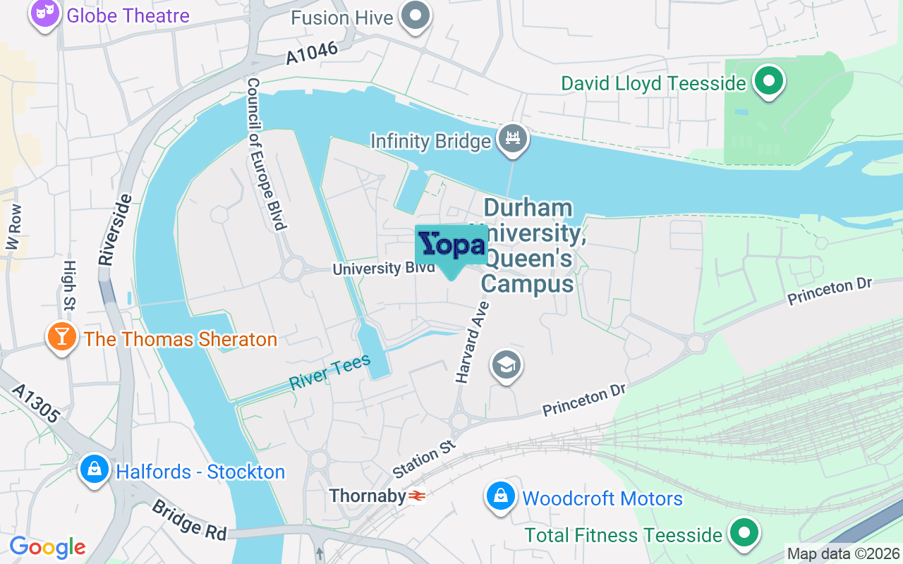 Map showing the location of TS17 6BQ