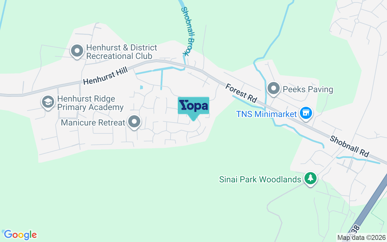 Map showing the location of DE13 9FE