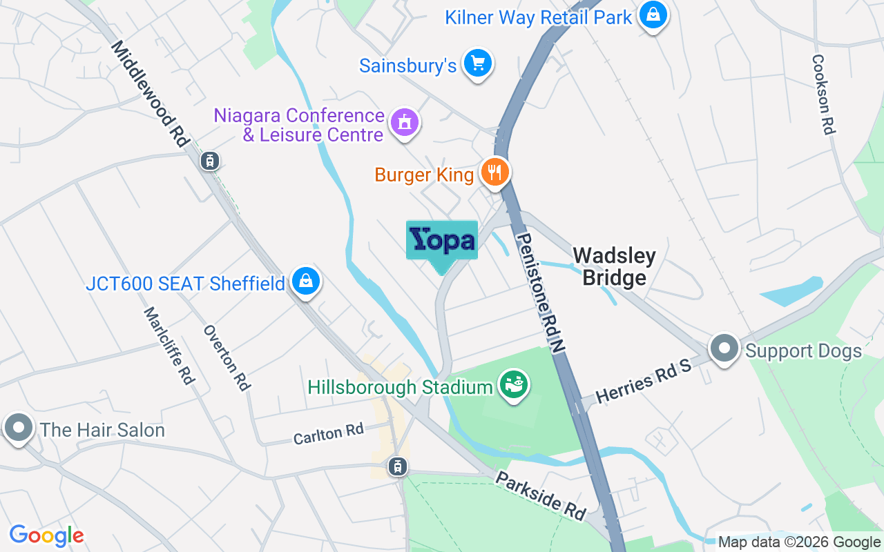 Map showing the location of S6 1ST