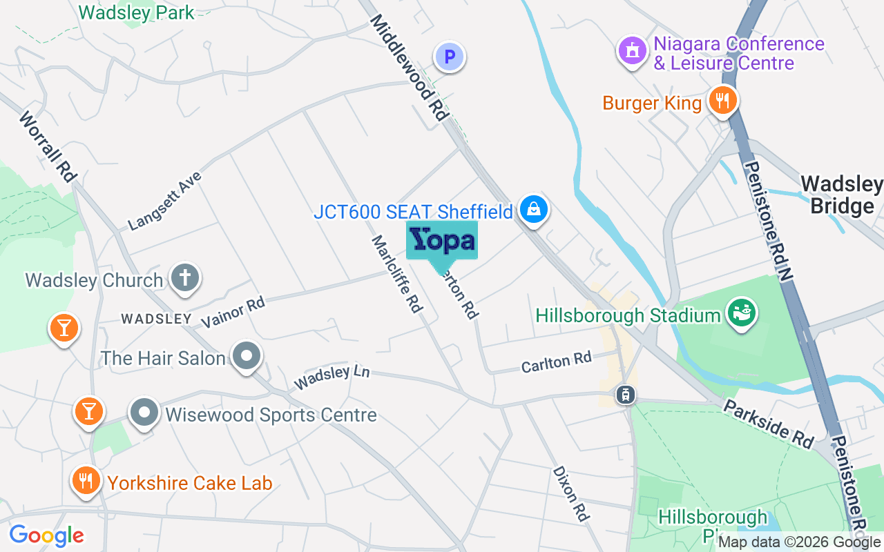 Map showing the location of S6 1WH