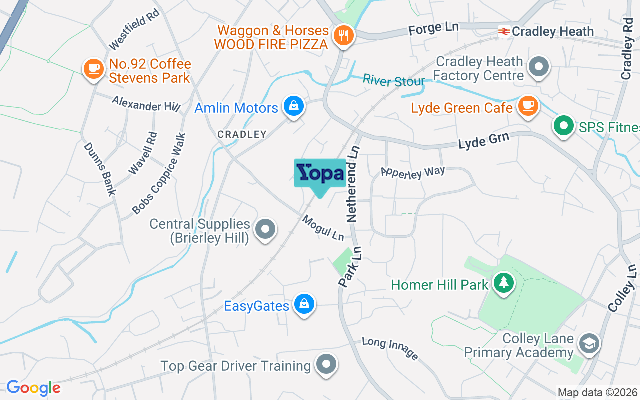 Map showing the location of B63 2PB