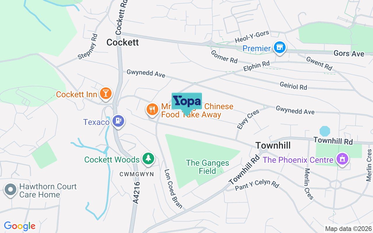Map showing the location of SA2 0XG