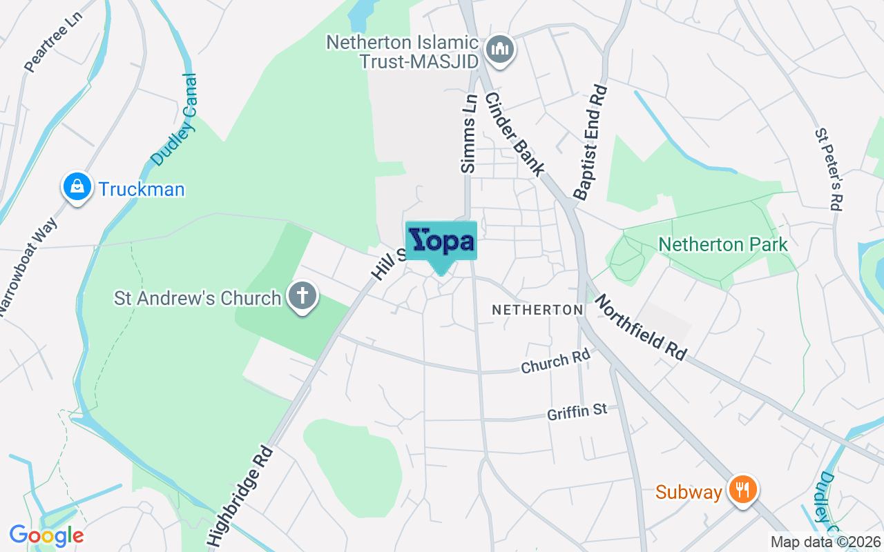 Map showing the location of DY2 0NQ
