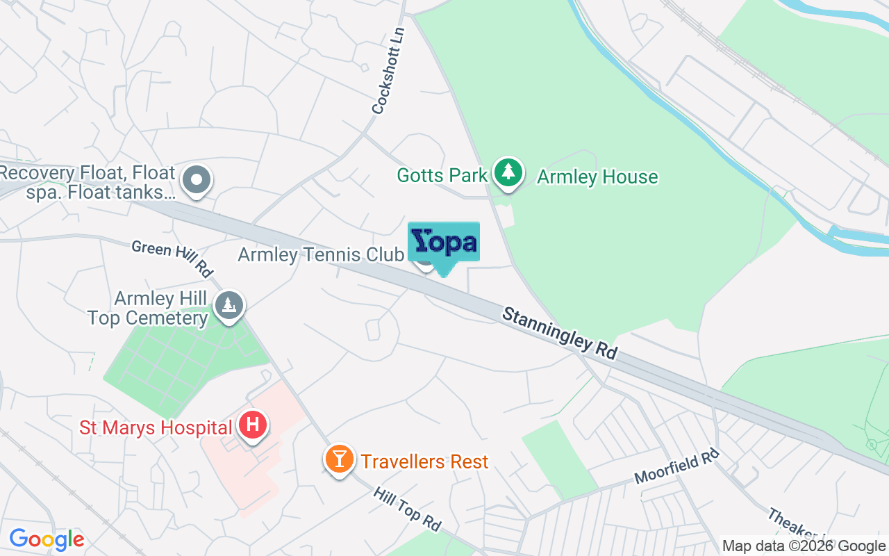 Map showing the location of LS12 2QS