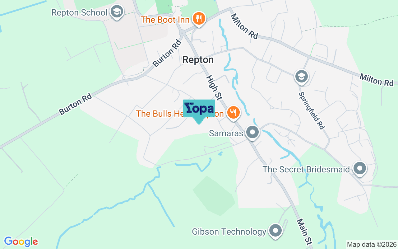 Map showing the location of DE65 6PH
