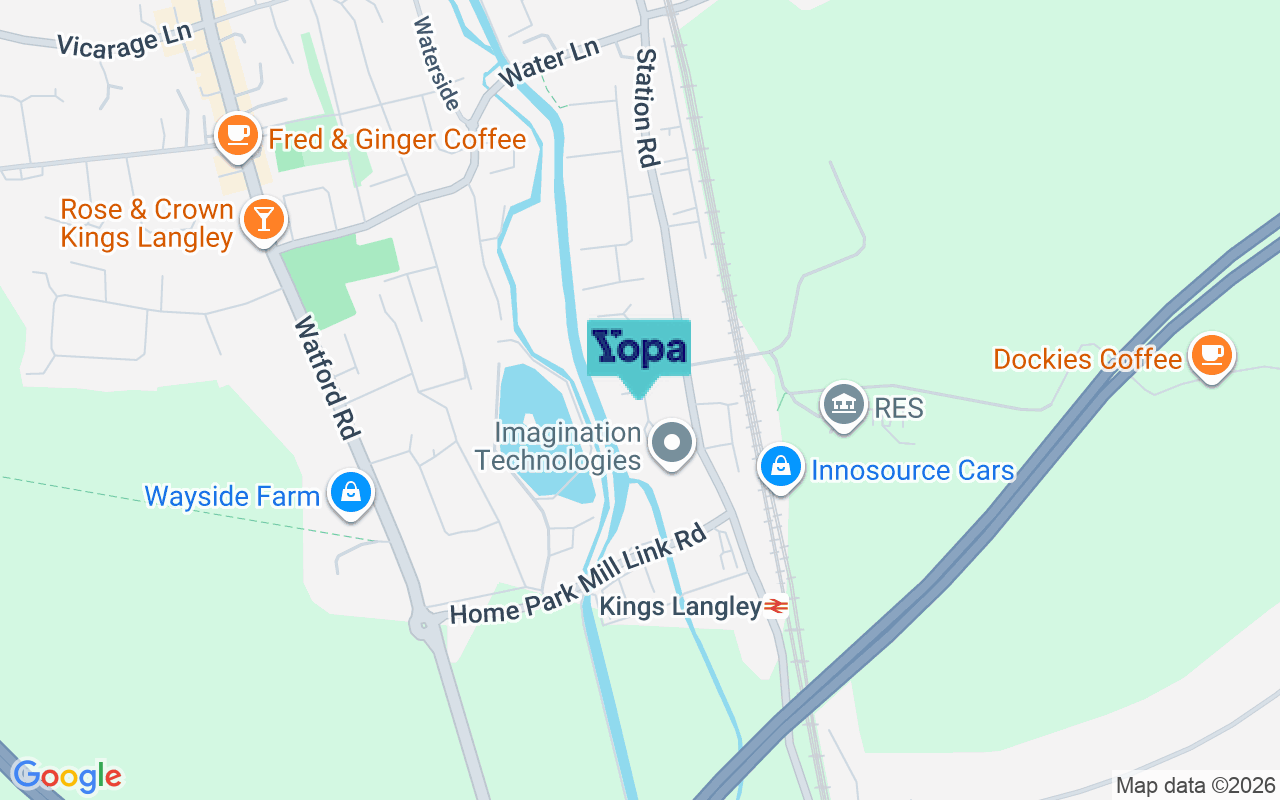 Map showing the location of WD4 8LG