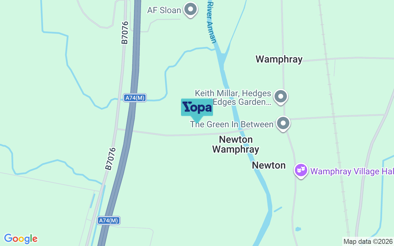 Map showing the location of DG10 9NF
