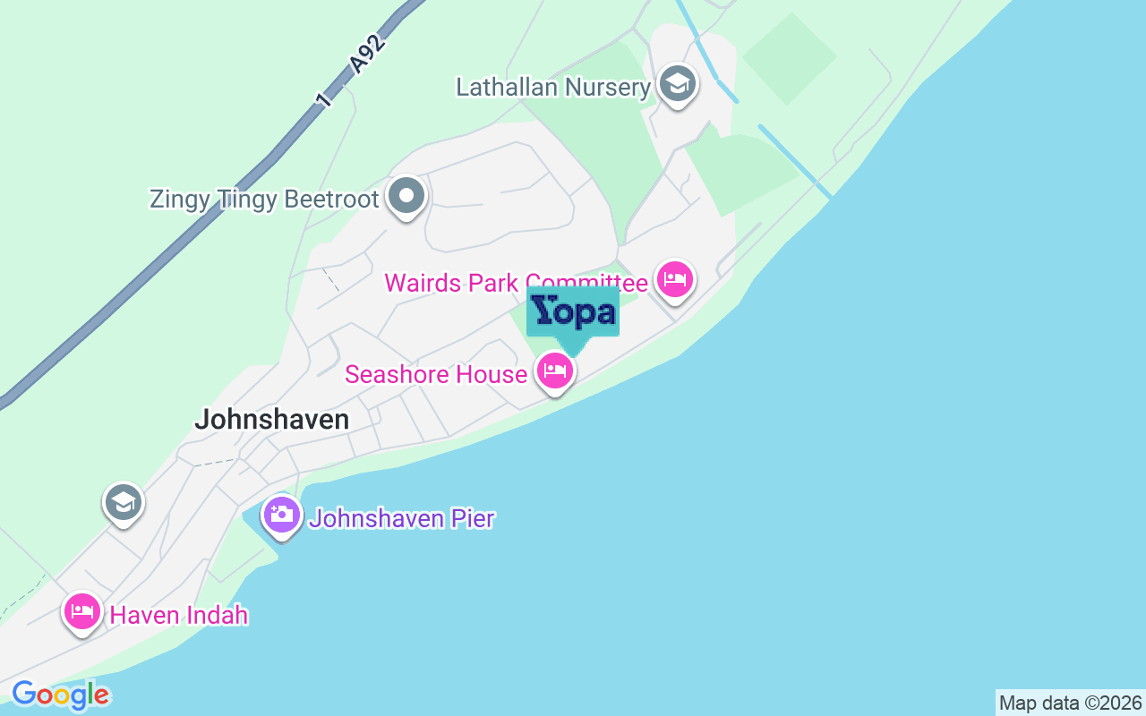 Map showing the location of DD10 0EP