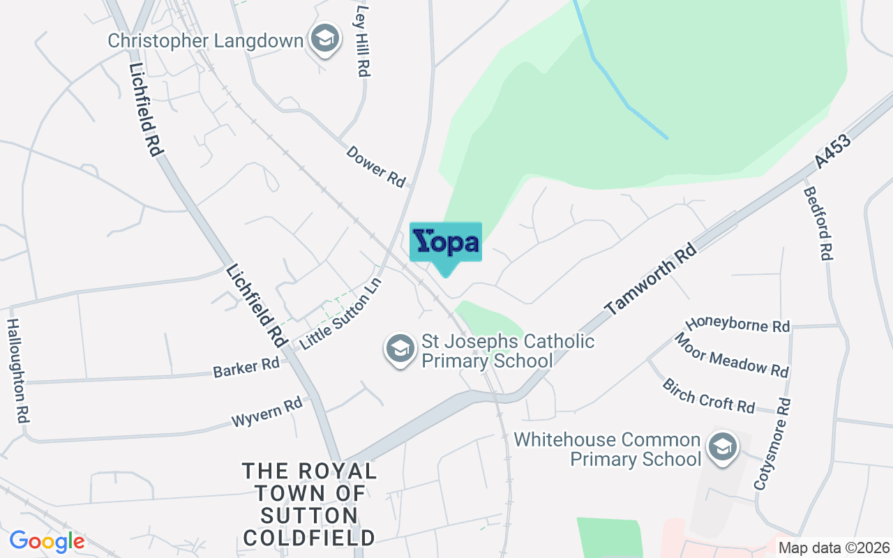 Map showing the location of B75 6UJ
