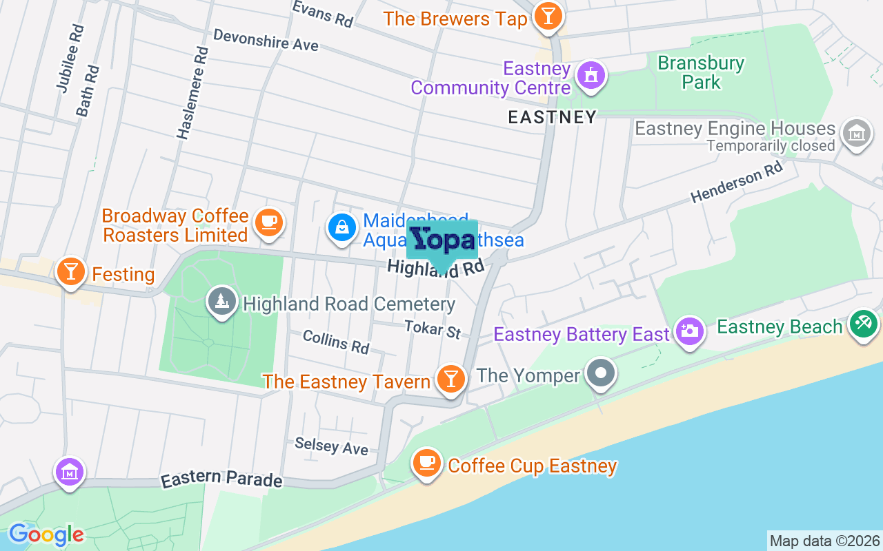 Map showing the location of PO4 9NH