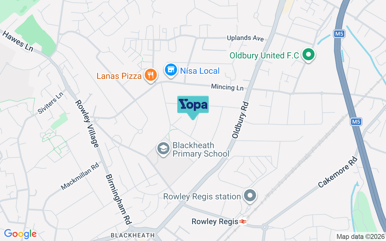 Map showing the location of B65 9QP