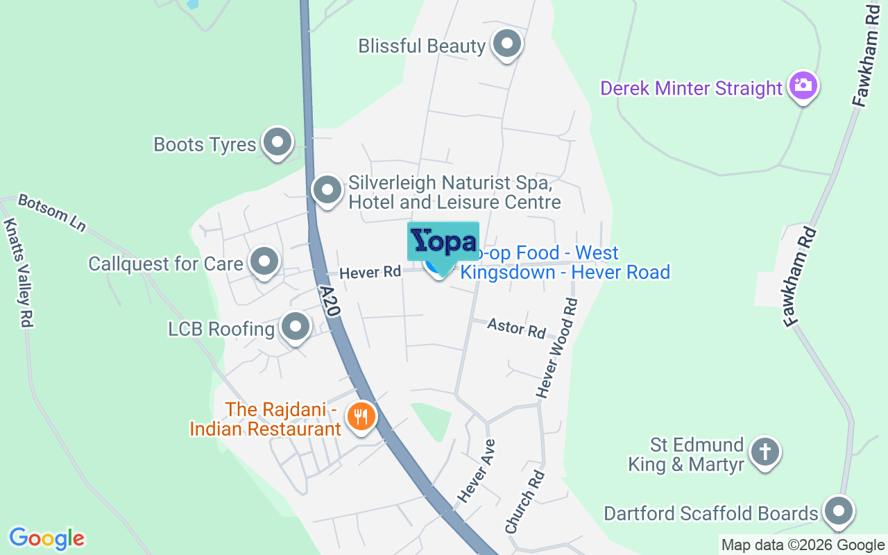 Map showing the location of TN15 6HD