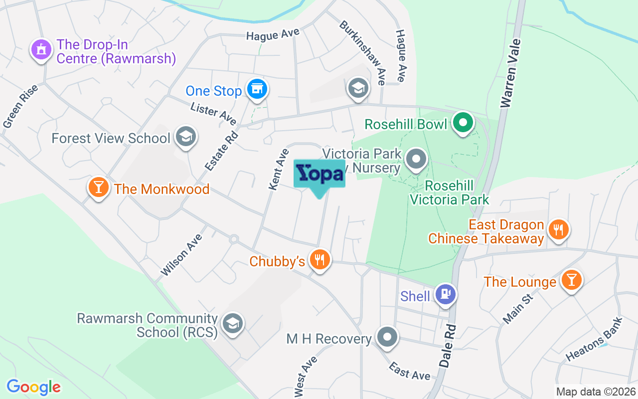 Map showing the location of S62 7JR