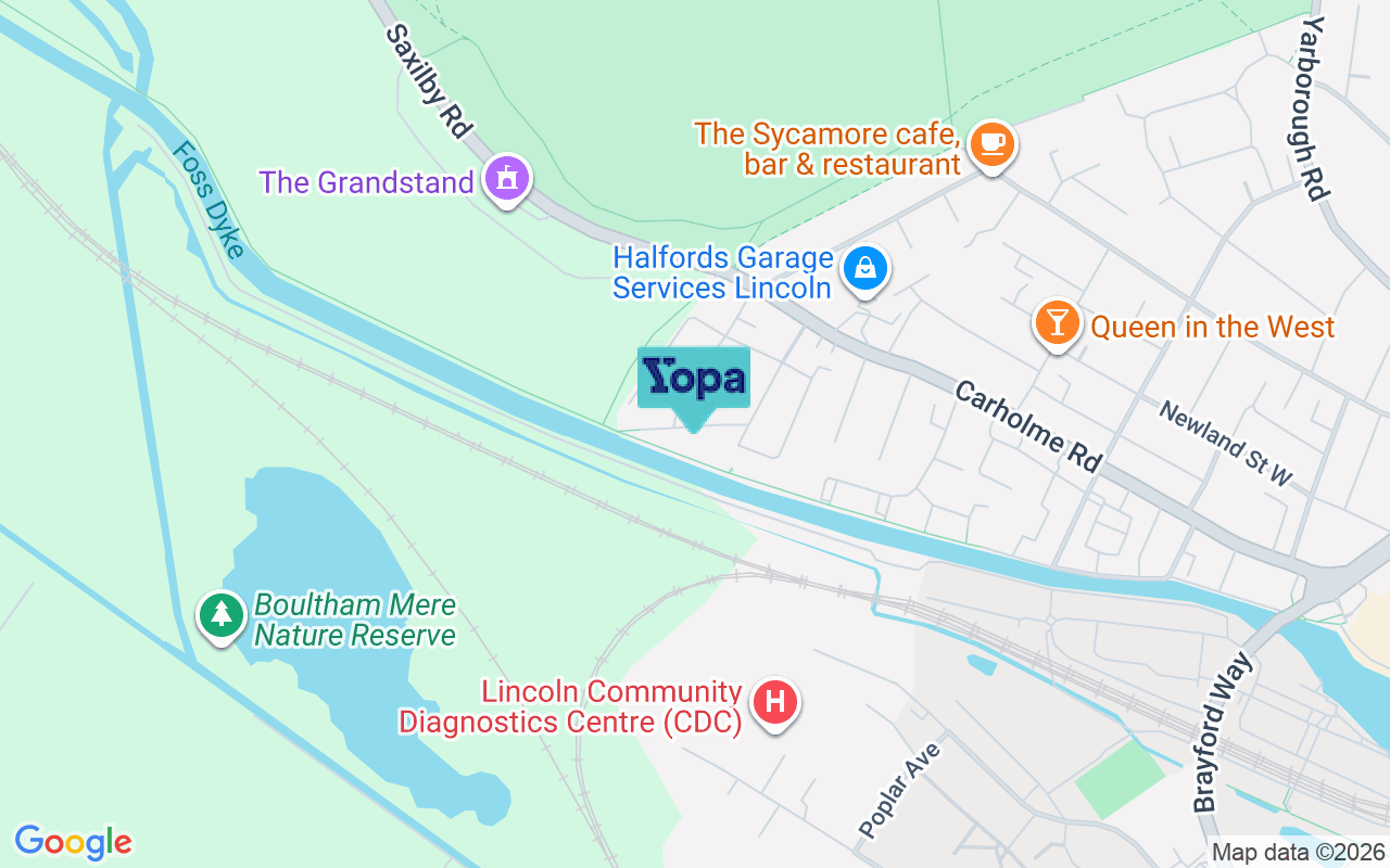 Map showing the location of LN1 1BE